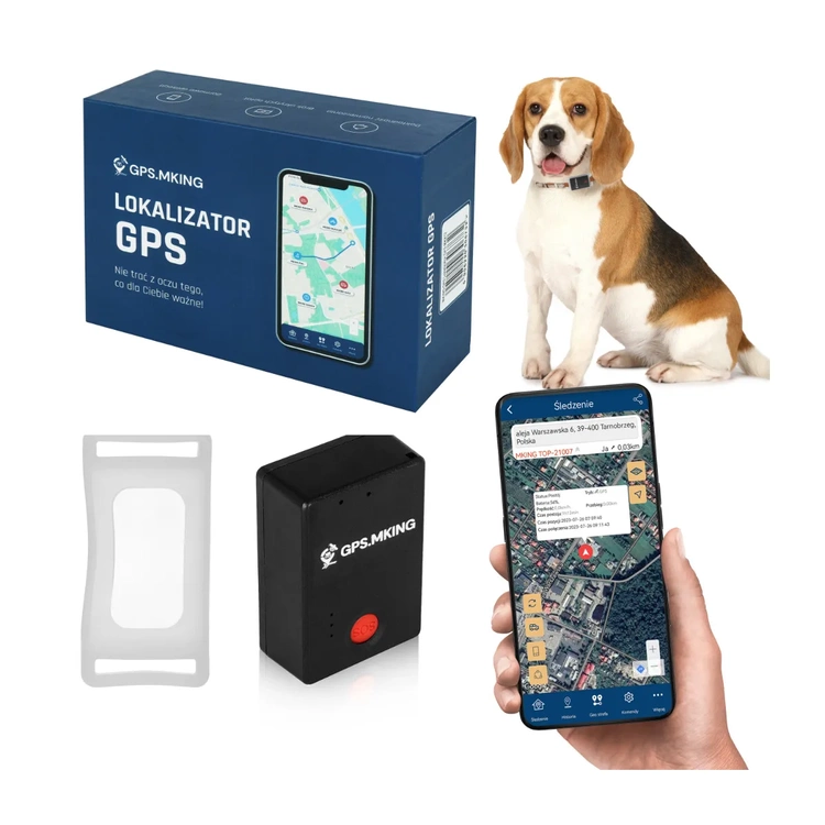 Lokalizator GPS 15 Dni Na Obrożę PSA KOTA Podsłuch ETUI MKX50