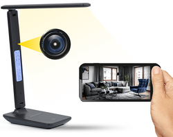 Lampa LED z Mini kamerą szpiegowską Wi-Fi L60 32GB Podgląd Online na żywo