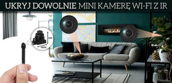 Mini kamera szpiegowska ukryta z mikrofonem WIFI M8 + MIC Podgląd na żywo