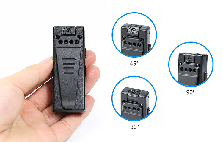 Mini Kamera ukryta A7 FULL HD IR detekcja ruchu 3h obrotowy obiektyw + 32GB