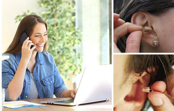 ZESTAW Mini kamera na egzamin do tekstu Wi-Fi QZ + mikro słuchawka (Podgląd Online) Idealny na sesję, do matury