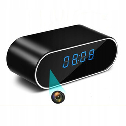 Ukryta kamera w zegarze budzik WiFi Full HD LED