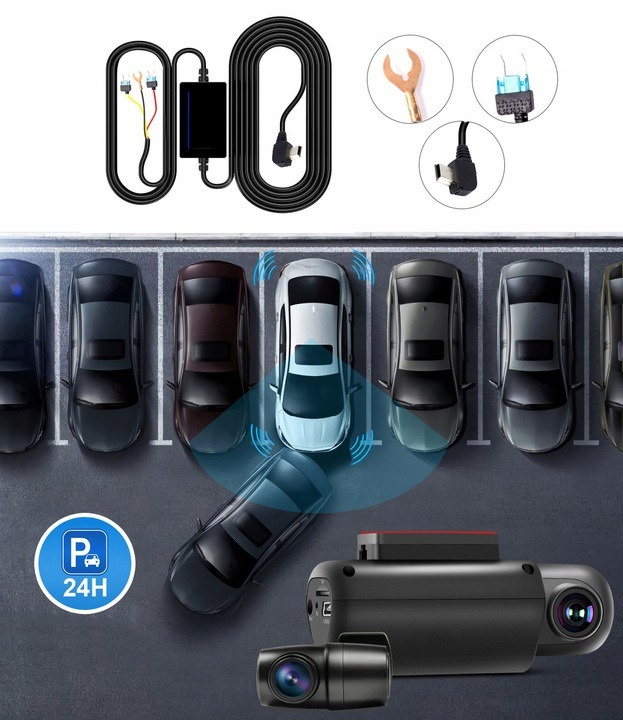 Kamera samochodowa 2K Przód Tył MBG Line T2