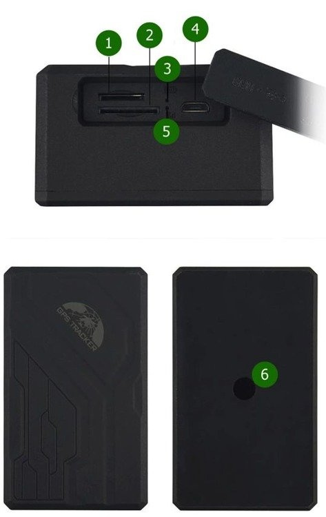 Lokalizator GPS TK108B serwer 10000mAh Tracker 7lat
