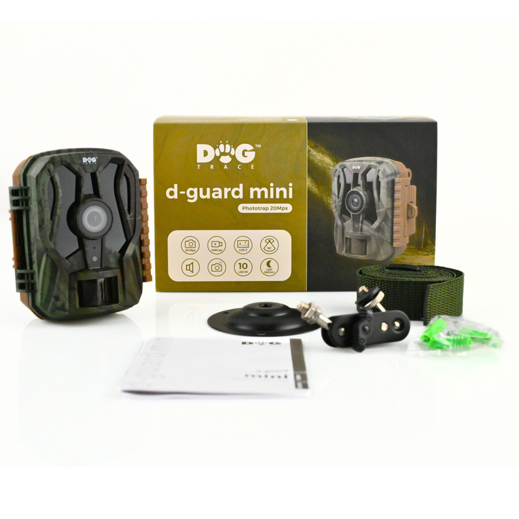 Zestaw Fotopułapka DOGTRACE D-Guard Mini + karta SD 32GB + 4xAA