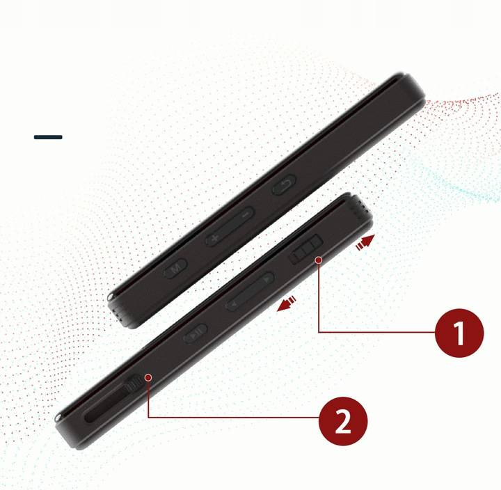 Dyktafon Szpiegowski Podsłuch cyfrowy DVR-828 / 1536Kbps 8GB detekcja