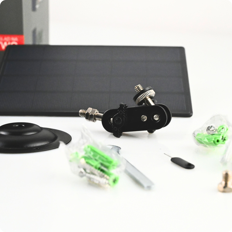 Zestaw Fotopułapka gsm Kamera Dla pszczelarza TOPHUNT H6 Dark Green Panel Solarny 6xAkumulator 18650 Karta SD 32 GB Karta SIM Orange