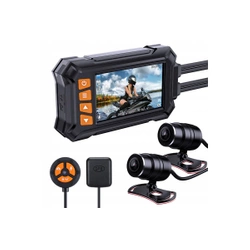 Rejestrator motocyklowy 2 kamery 1080p WiFi GPS A13 rejestrator do motocykla