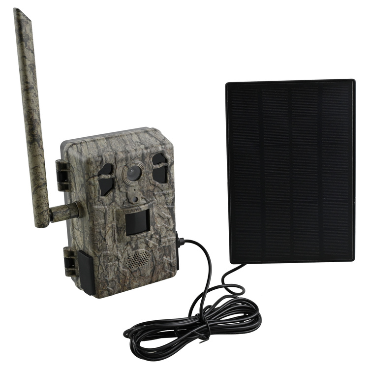 Zestaw fotopułapka gsm z podglądem na żywo TopHunt 4G LTE Tree Grain