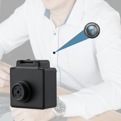 Zestaw na spotkanie mini kamera guzik S40 + dyktafon Q1 + karta pamięci 32GB