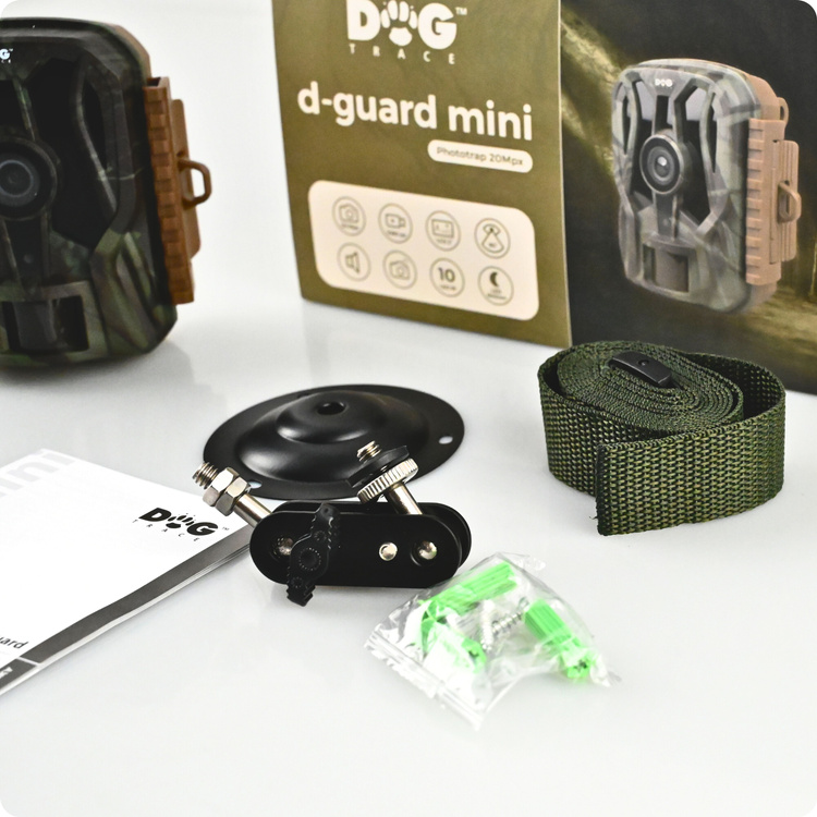 Zestaw Dogtrace D-Guard Mini + karta pamięci 32 GB + 4 baterie AA