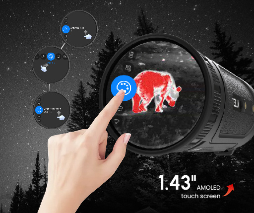 Monokular termowizyjny GUIDE TE211M z dotykowym ekranem – profesjonalna obserwacja dla detektywów