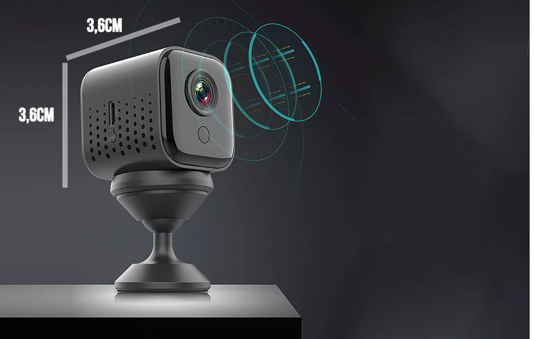 Mini kamera szpiegowska Wi-Fi A11 z Trybem Nocnym ( Zdalny Podgląd ) + karta 32GB