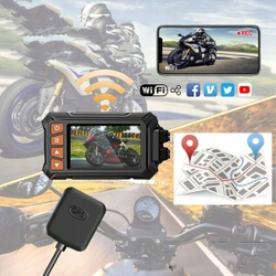 Rejestrator motocyklowy 2 kamery 1080p WiFi GPS A13 rejestrator do motocykla
