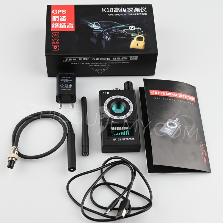 Wykrywacz podsłuchów i GPS DM-K18 ( Pluskwy, lokalizatory oraz kamery WI-FI )