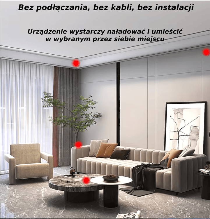 Mini kamera WiFi szpiegowska z czujnikiem ruchu  MC02 podgląd online na żywo do 10 dni 