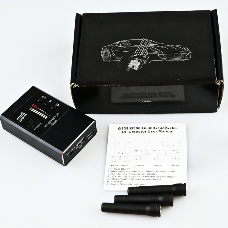 Wykrywacz podsłuchów kamer lokalizatorów MK638