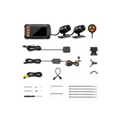 Rejestrator motocyklowy 2 kamery 1080p WiFi GPS A13 rejestrator do motocykla