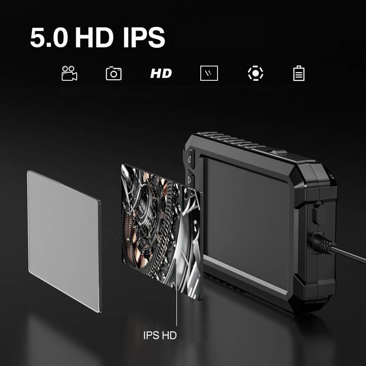 Profesjonalna Kamera Inspekcyjna Endoskop 5"Full-HD 5m ALS5005 