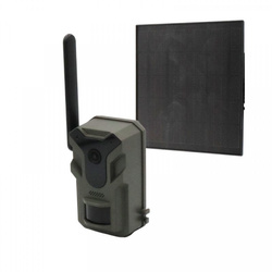 Fotopułapka GSM HWI-T4G Live View 4G LTE 2.7K z panelem solarnym – kamera leśna z podglądem na żywo