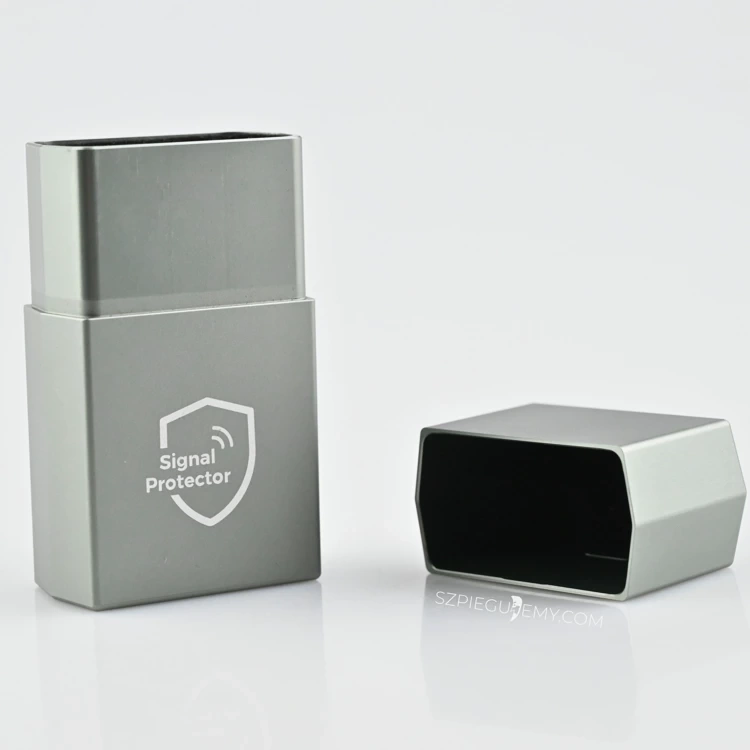 Profesjonale Etui na Kluczyk samochodowy Blokada Keyless Srebrne