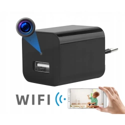 Mini Kamera Szpiegowska ukryta w Ładowarka USB Podgląd na żywo 