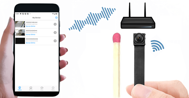 Mini kamera szpiegowska WIFI MZ3 detekcja ruchu