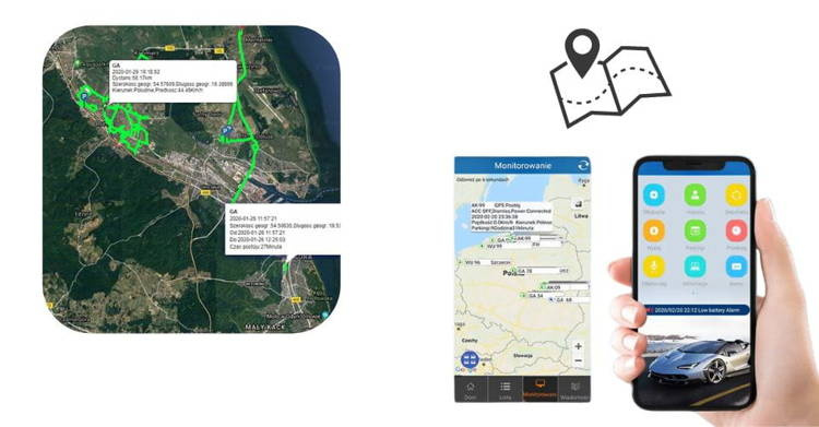 Najmniejszy Lokalizator GPS HERMES silny magnes neodymowy 60 dni pracy