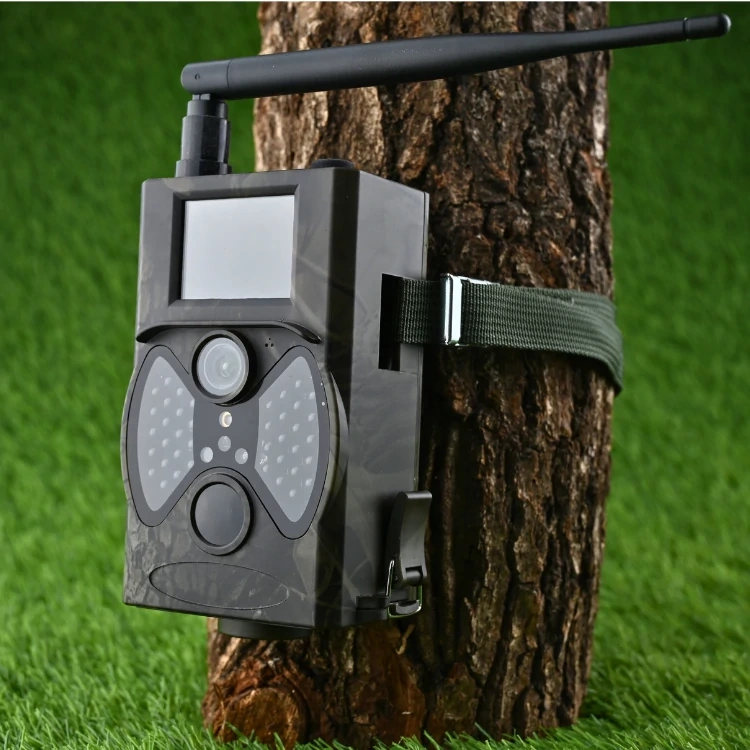 Kamera leśna HC-300M GSM — fotopułapka z czujnikiem PIR, MMS na telefon, IR 940nm bez poświaty