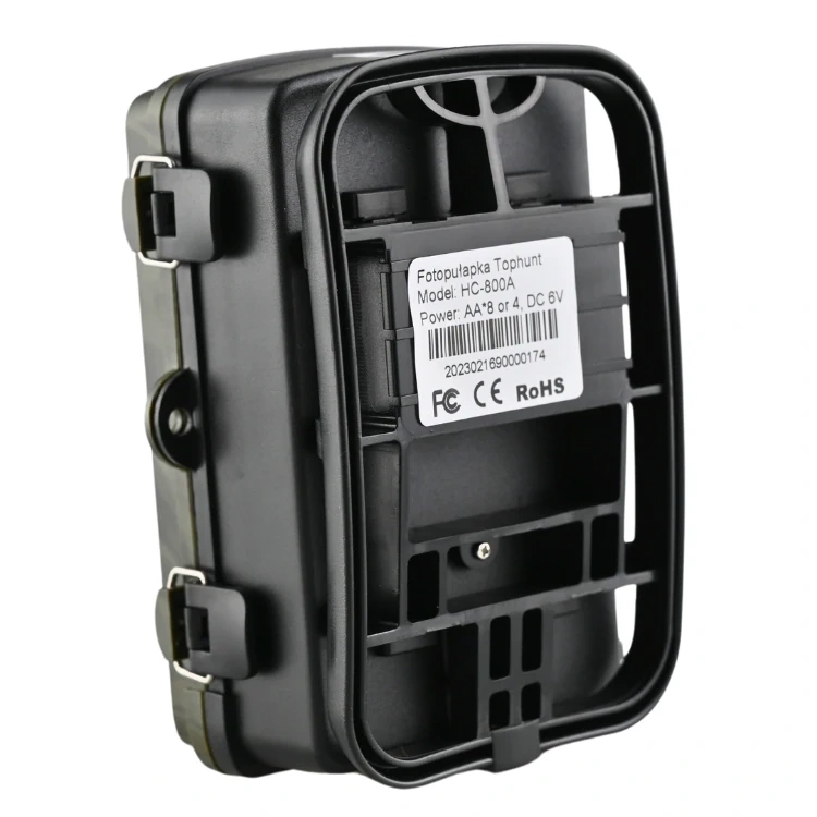 Zestaw Fotopułapka kamera leśna TOPHUNT HC800A FHD 42xIR 16MPX + Karta SD 32 GB  +8xAA
