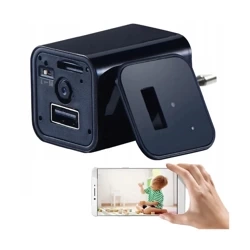 Mini Kamera Szpiegowska ukryta w Ładowarka USB Podgląd na żywo 