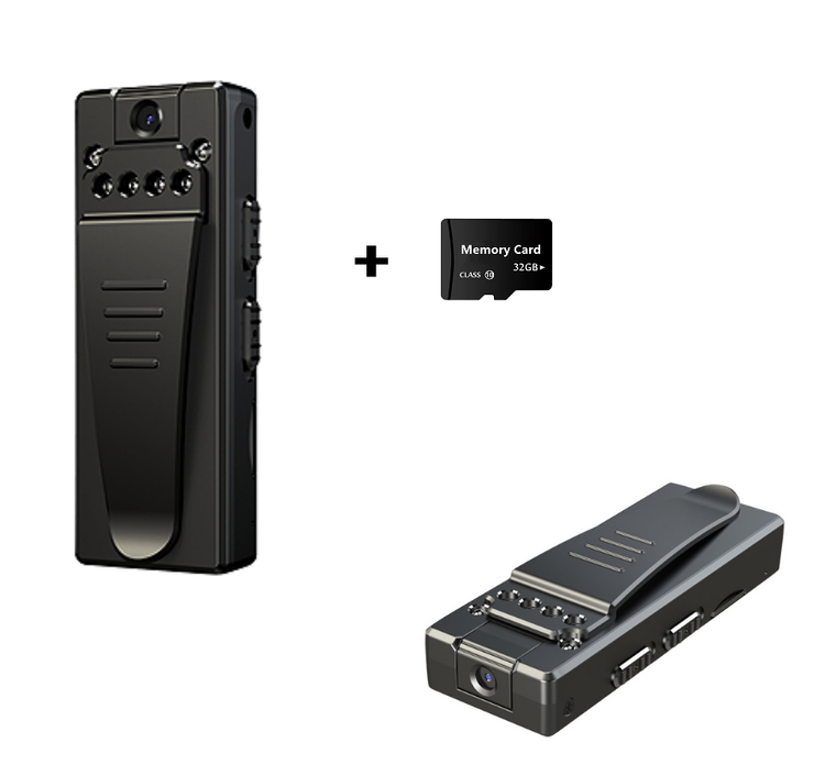 Mini Kamera ukryta A7 FULL HD IR detekcja ruchu 3h obrotowy obiektyw + 32GB