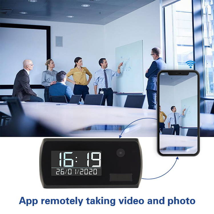 Mini kamera Zegar Budzik PIR rok na baterii LS6