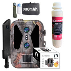 Kamera Leśna Fotopułapka 4K 4G LTE PODGLĄD na ŻYWO Aplikacja HC-950Pro AKU 