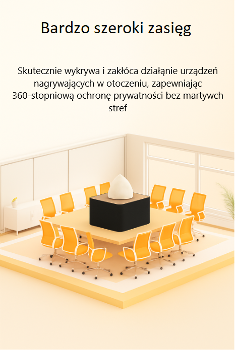 Zagłuszacz podsłuchów gsm nagrywania MKF18 szumidło dźwięku