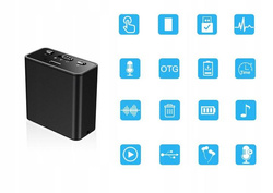 Podsłuch dyktafon Szpiegowski Q65 detekcja + magnes USB / 32GB