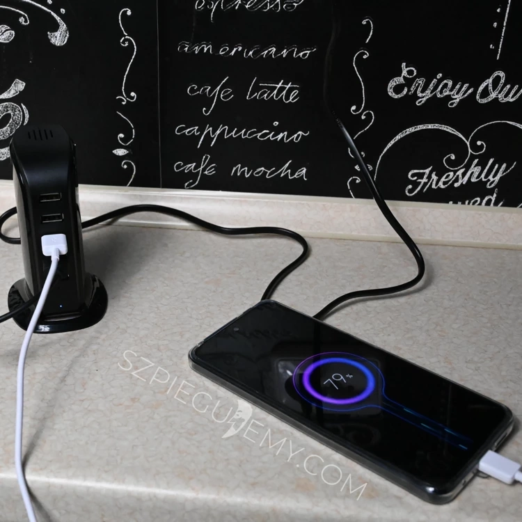 Mini Kamera Szpiegowska Ukryta w Ładowarce Sieciowej 5xUSB