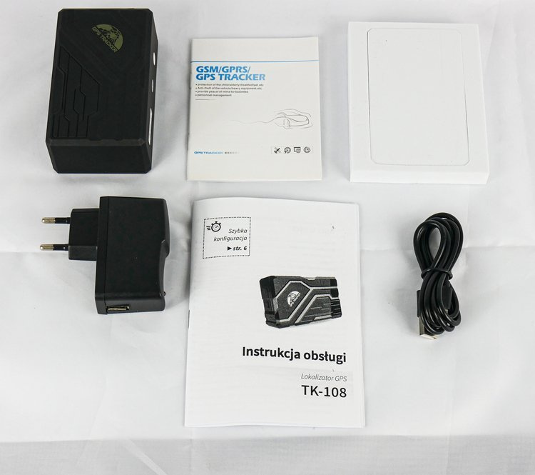 Lokalizator GPS TK108B serwer 10000mAh Tracker 7lat