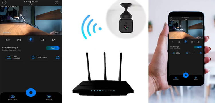 Mini kamera szpiegowska Wi-Fi A11 z Trybem Nocnym ( Zdalny Podgląd ) + karta 32GB