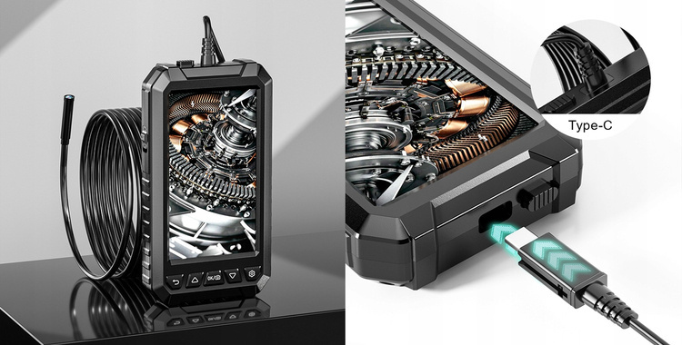 Profesjonalna Kamera Inspekcyjna Endoskop 5"Full-HD 5m ALS5005 