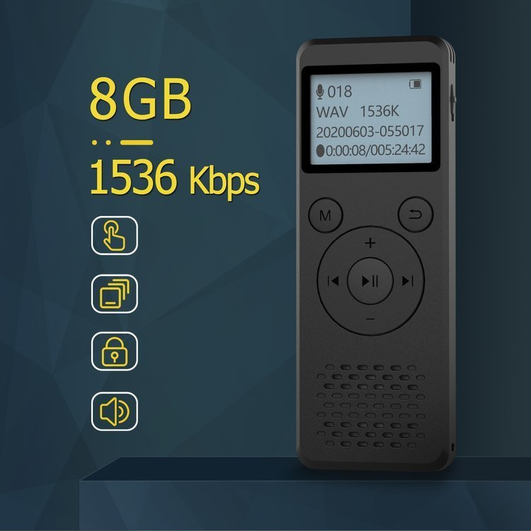 Dyktafon Podsłuch Szpiegowski DVR-818 8GB 