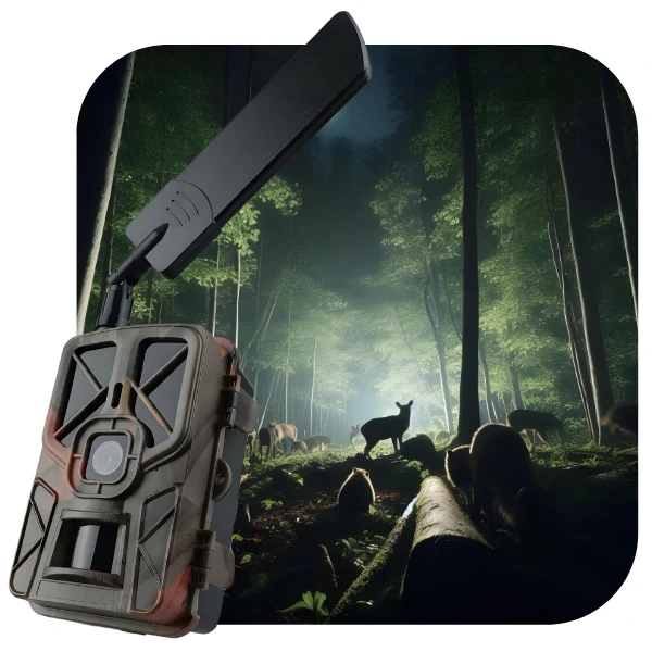 Kamera Fotopułapka HC-935LTE Full-HD GSM - 4G LTE Zestaw Karta SD 32GB + 8xAA