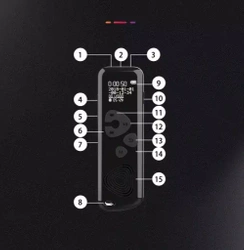 Dyktafon Szpiegowski Dyskretny z wyświetlaczem LCD DVR-626