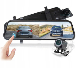 Kamera w lusterku 2K HS900PRO SONY + Adapter zasilania dla trybu parkingowego + Karta 32GB