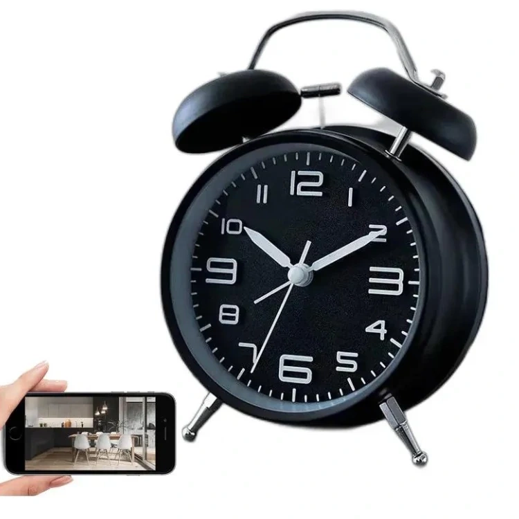 Mini Kamera Szpiegowska ukryta w Zegarze Budziku WIFI MKC63