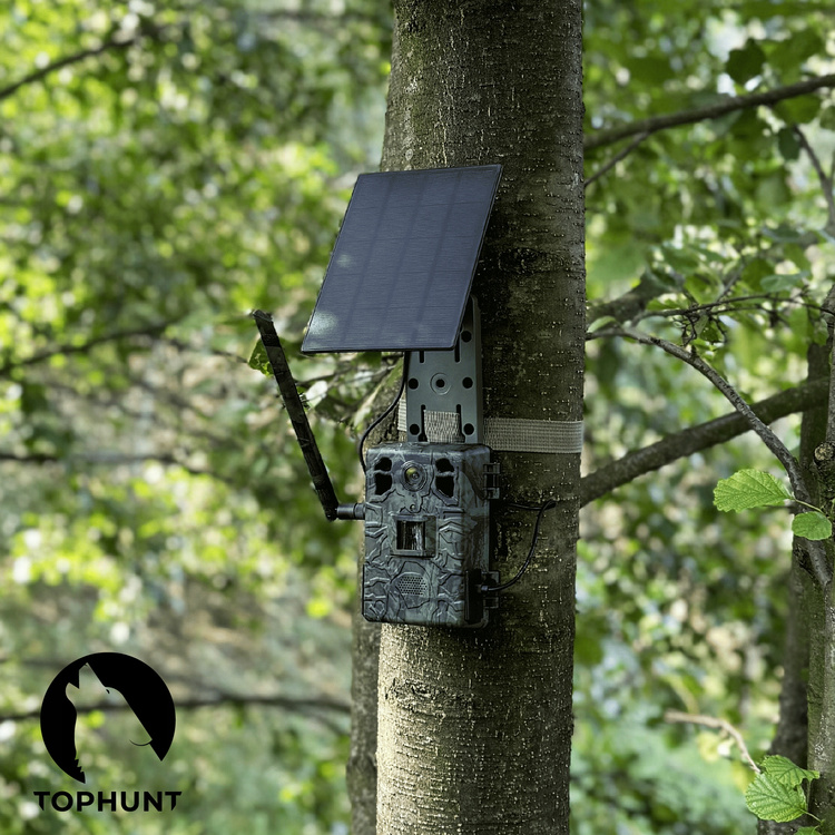 Zestaw fotopułapka gsm z podglądem na żywo TopHunt 4G LTE Dark Green