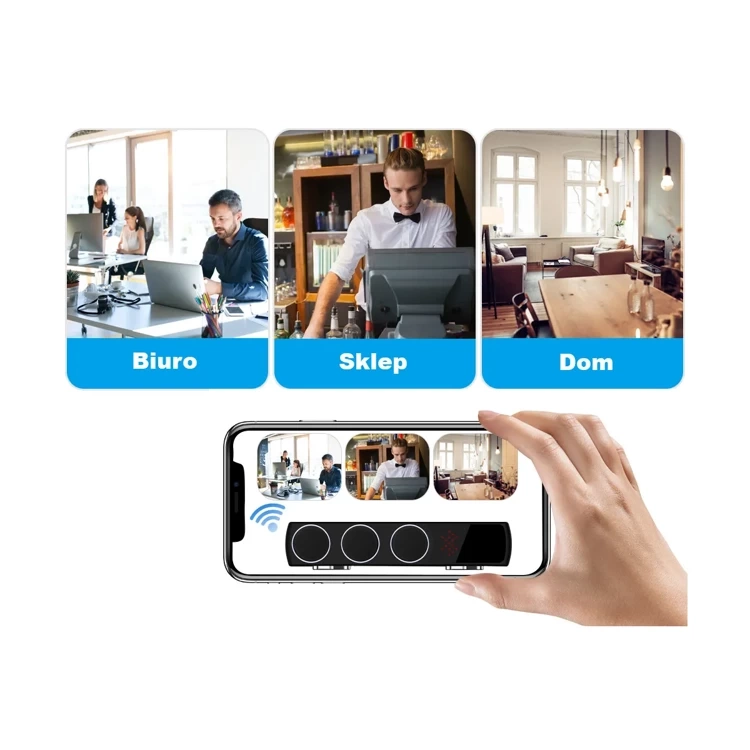 Ukryta Mini Kamera WIFI Głośnik Soundbar BT MKM9