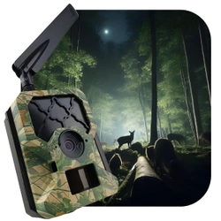 Zestaw Kamera Fotopułapka Predator Eye i001S Full-HD 4G LTE 30MPX  + 8XAA +  SD 32GB