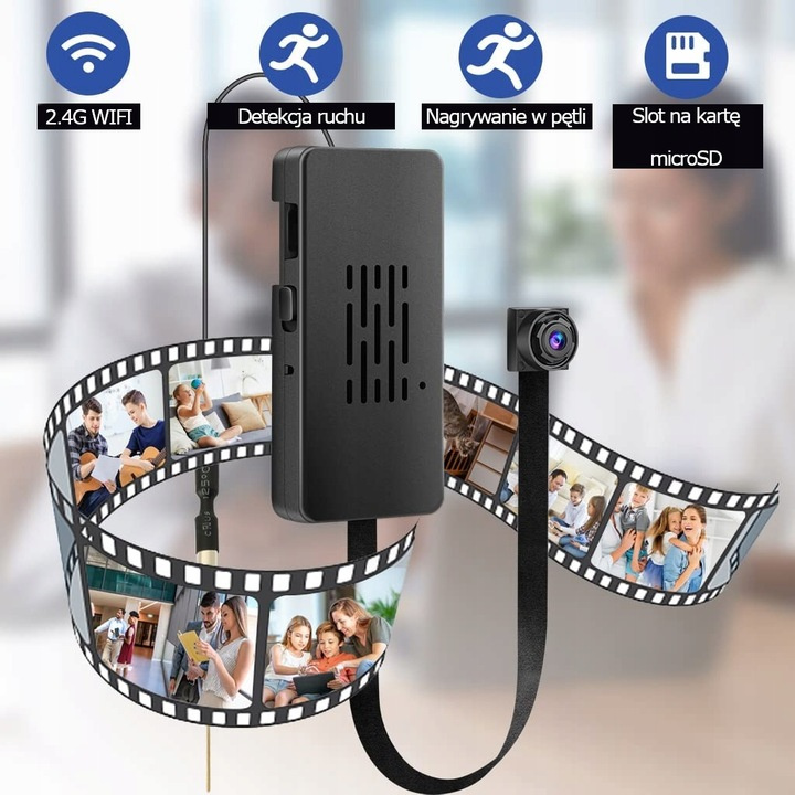 Mini kamera z podglądem w telefonie C10 Tuya WiFi do domu