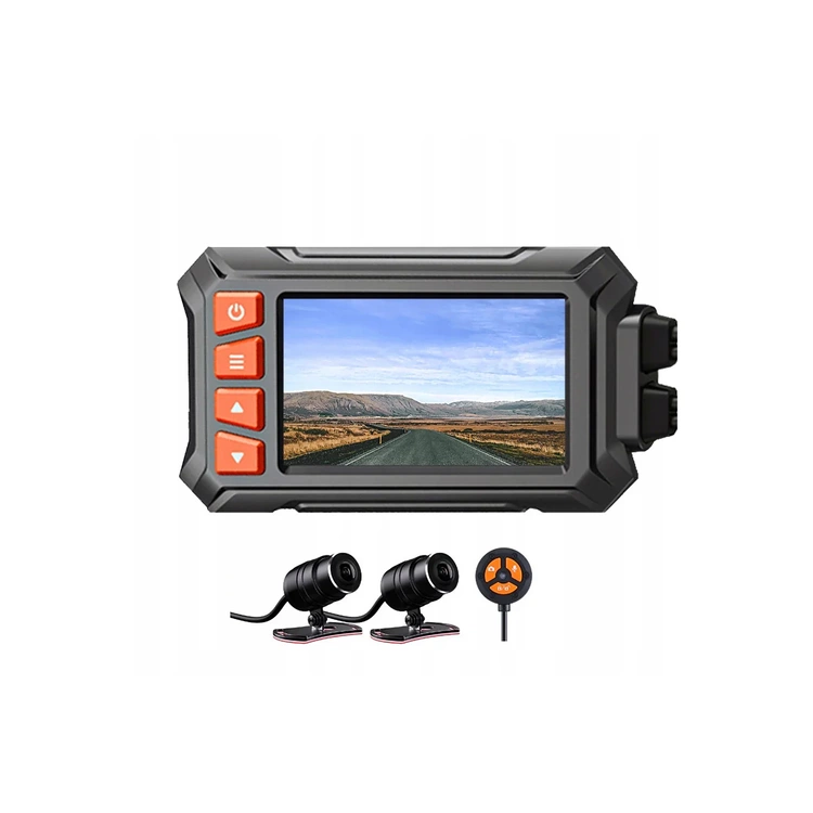 Rejestrator motocyklowy 2 kamery 1080p WiFi GPS A13 rejestrator do motocykla
